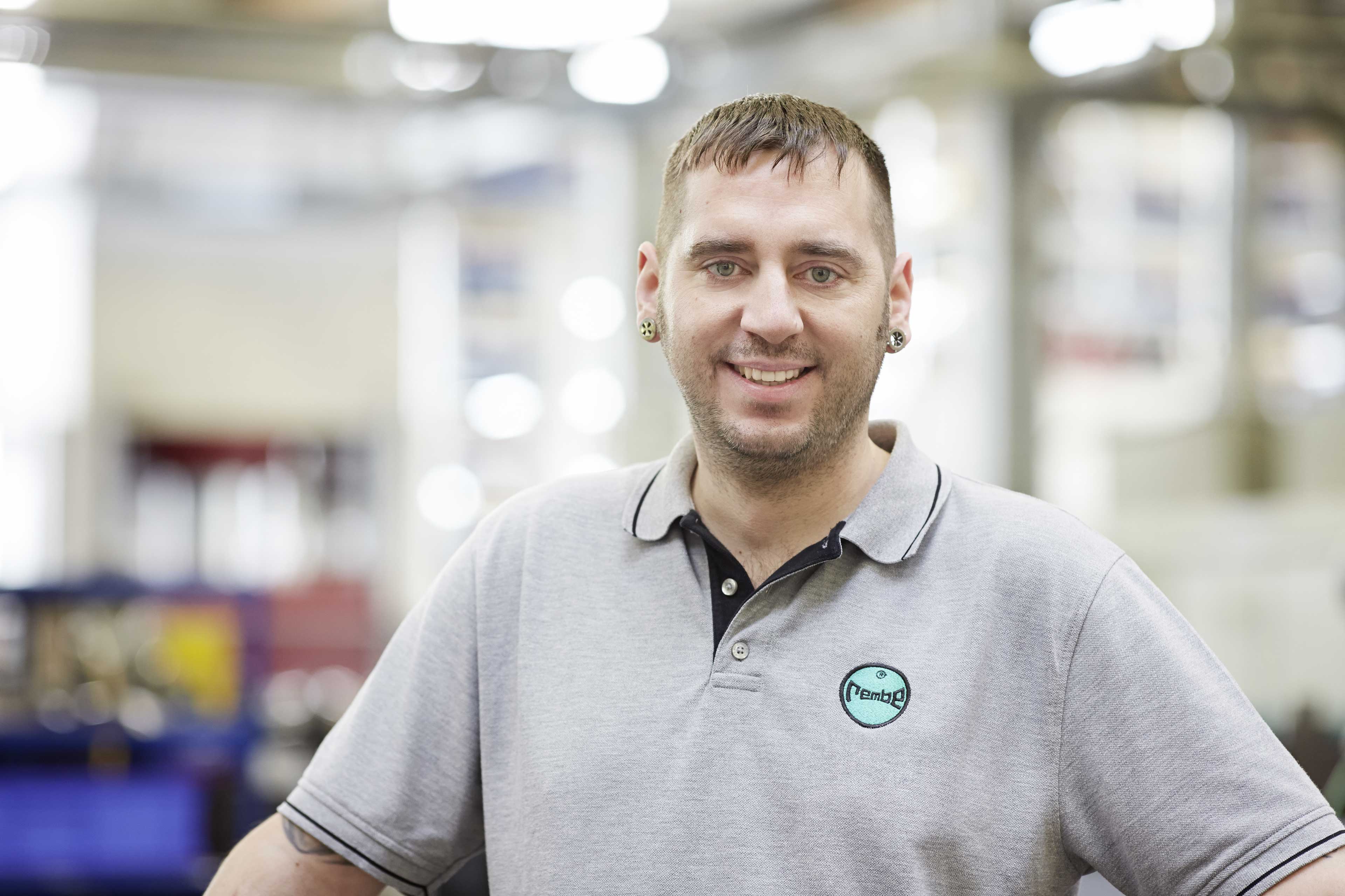 Werner Przywara, production specialist in explosion vents for hygiene applications